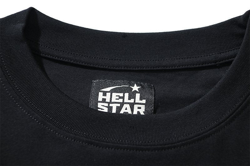 Hellstar Hollywood Records Graphic T-Shirt — neck_label