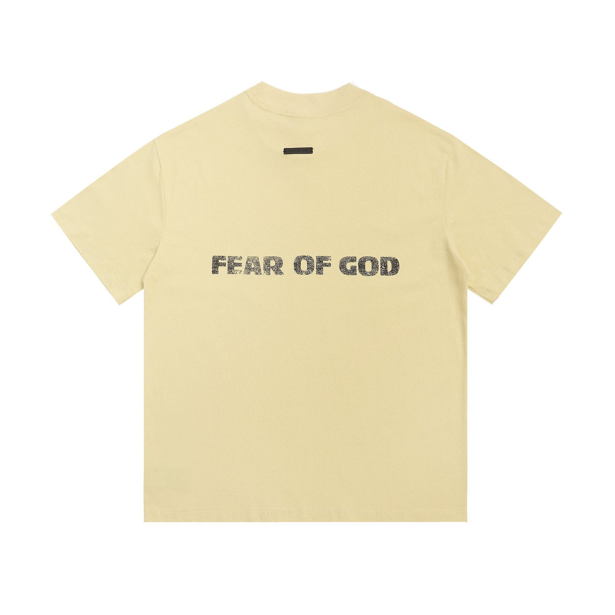 Fear of God Cream Front & Back Graphic T-Shirt — back
