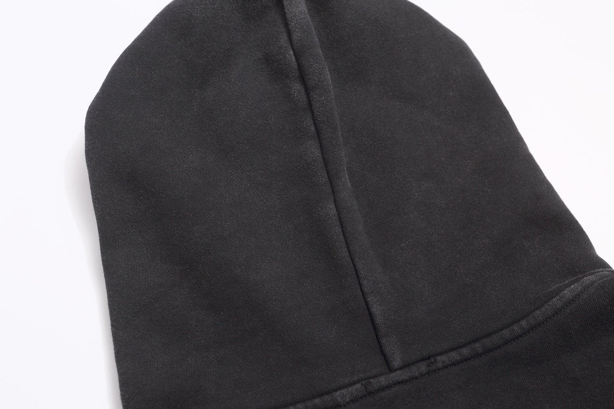 Fear of God Washed Black Side-Pocket Graphic Hoodie — detail
