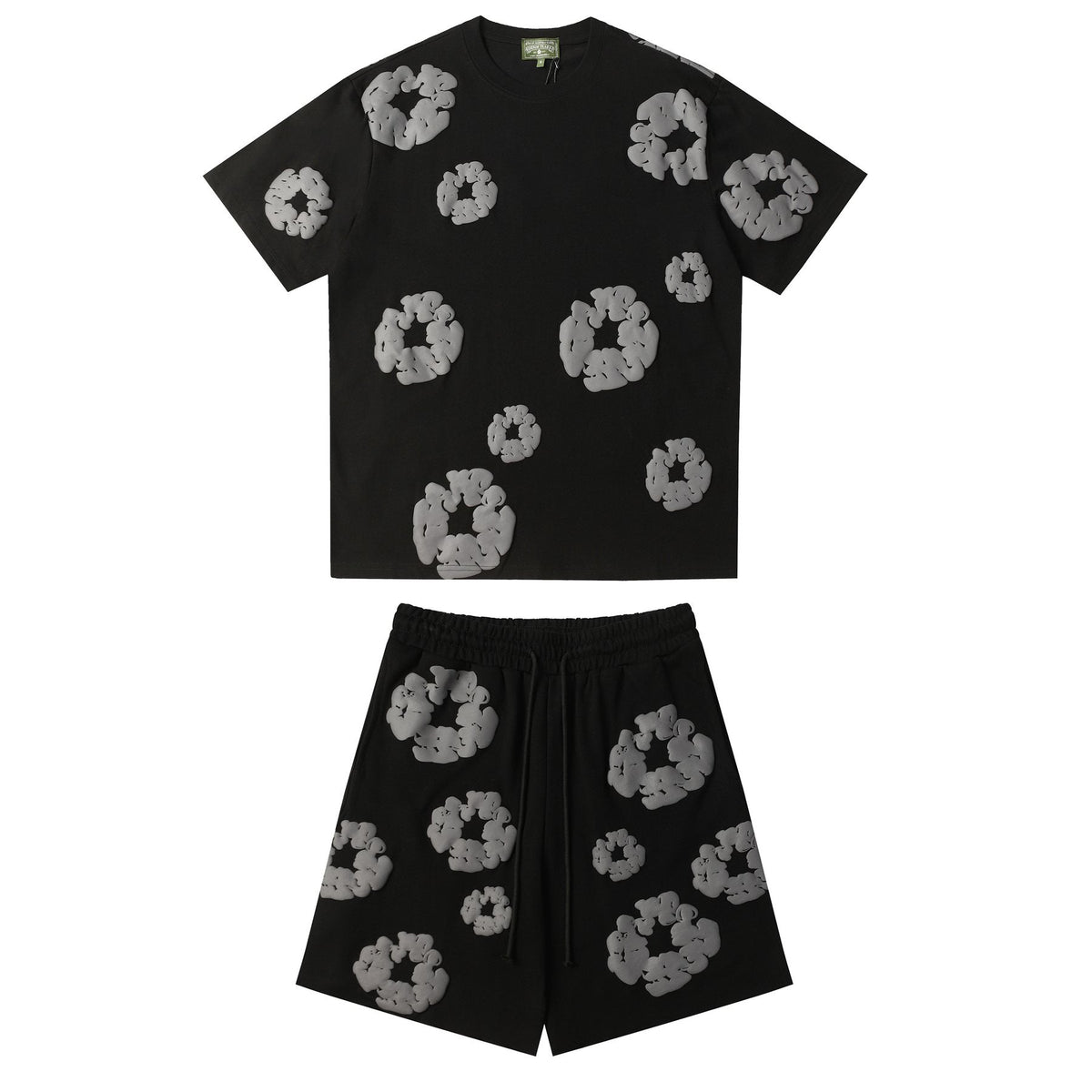 DENIM TEARS Cotton Wreath Graphic Short-Sleeve Set — front