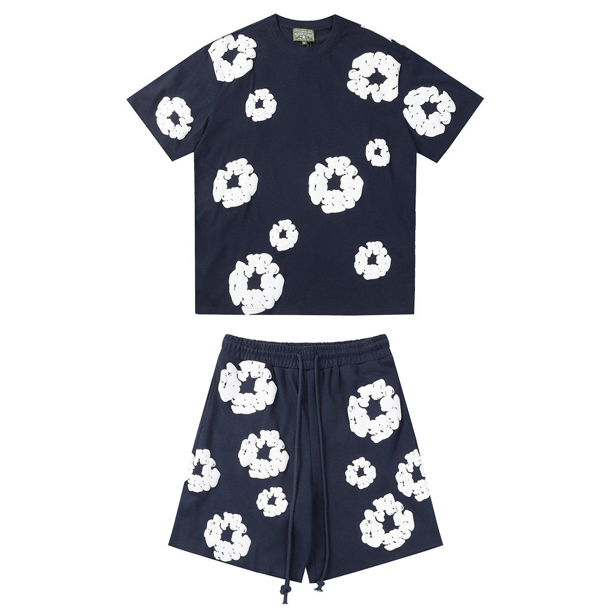DENIM TEARS Cotton Wreath Graphic Short-Sleeve Set — front