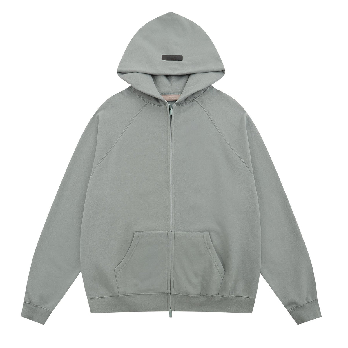 Essentials Fear of God Tonal Logo Full-Zip Hoodie — front