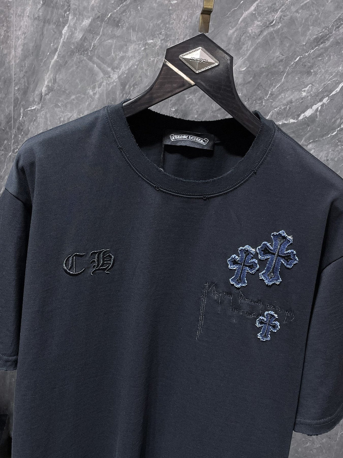 Chrome Hearts Cross Patch Graphic T-Shirt — detail