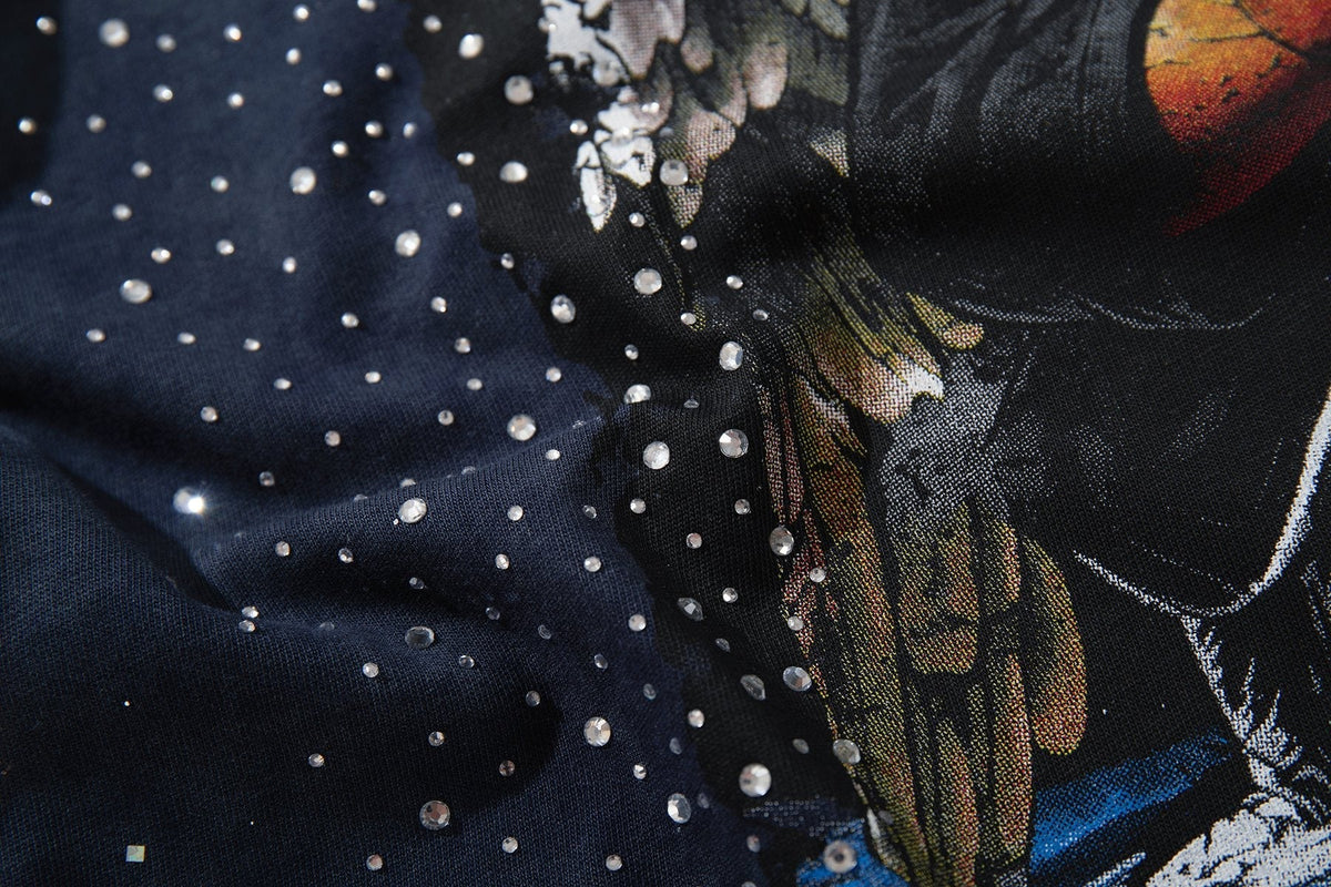 BKYS Revival Distressed Portrait Graphic T-Shirt — detail