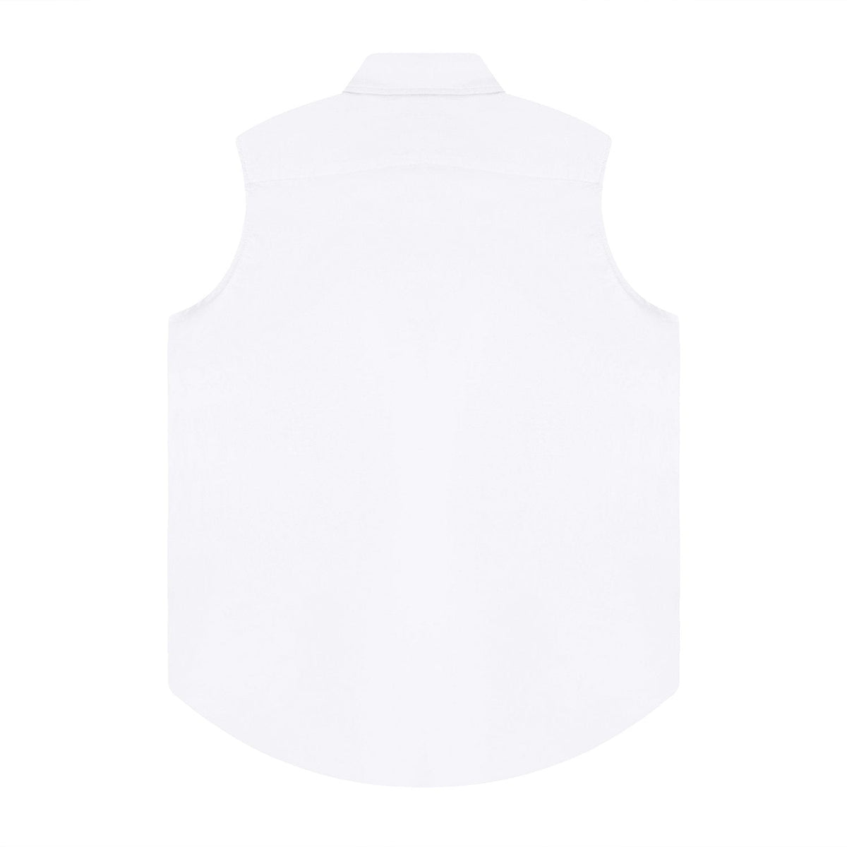 Test2-Ralph Lauren Sleeveless Oxford Button-Front Shirt — back